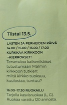 Perhepäivän ohjelma