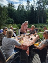 Kahvihetki terassilla